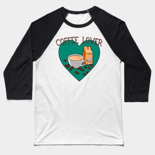 Coffee and Caffeine Lover Baseball T-Shirt